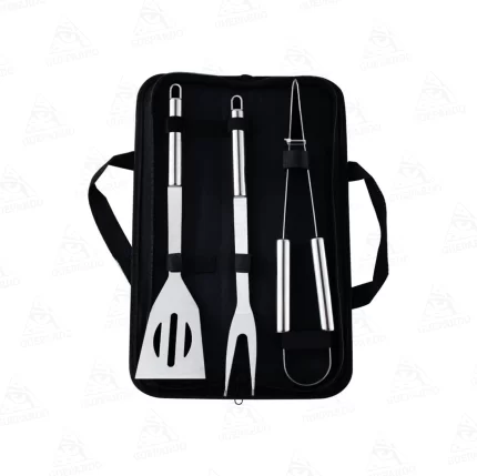 Set Parrillero 3 Piezas con Mango Metálico