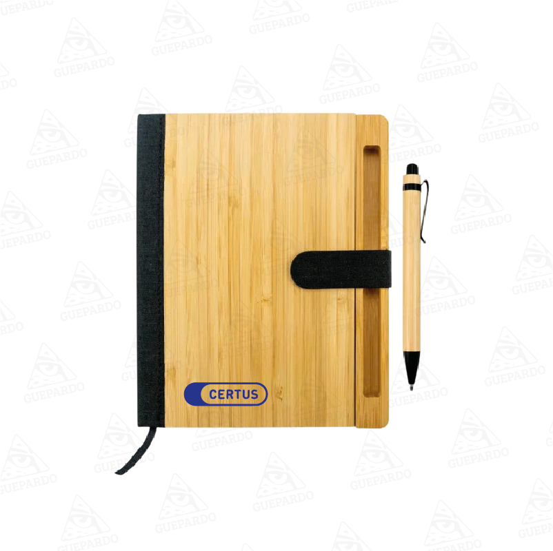 Libreta ejecutiva de bambu GPB9696